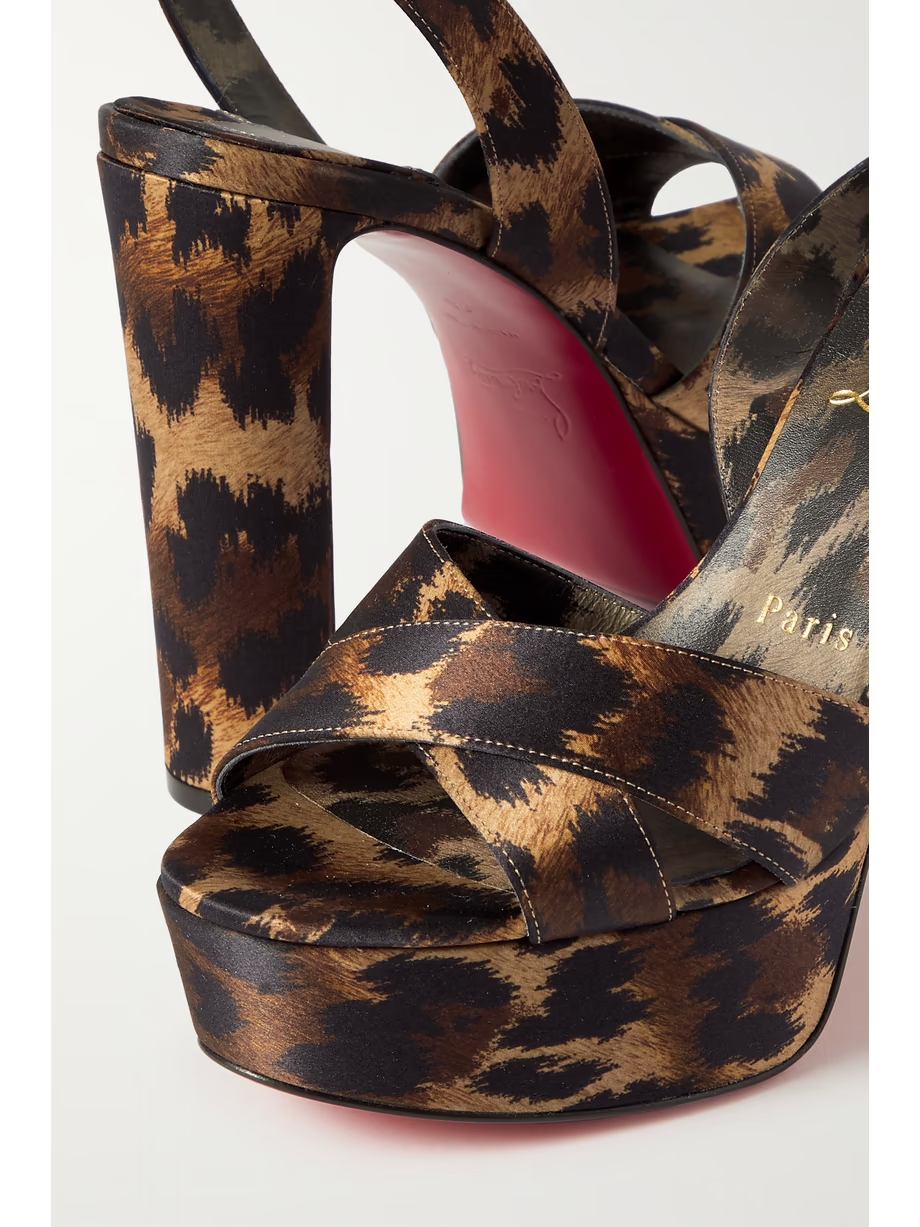 Supramariza 130 leopard-print satin pumps Supramariza 130 leopard-print satin pumps