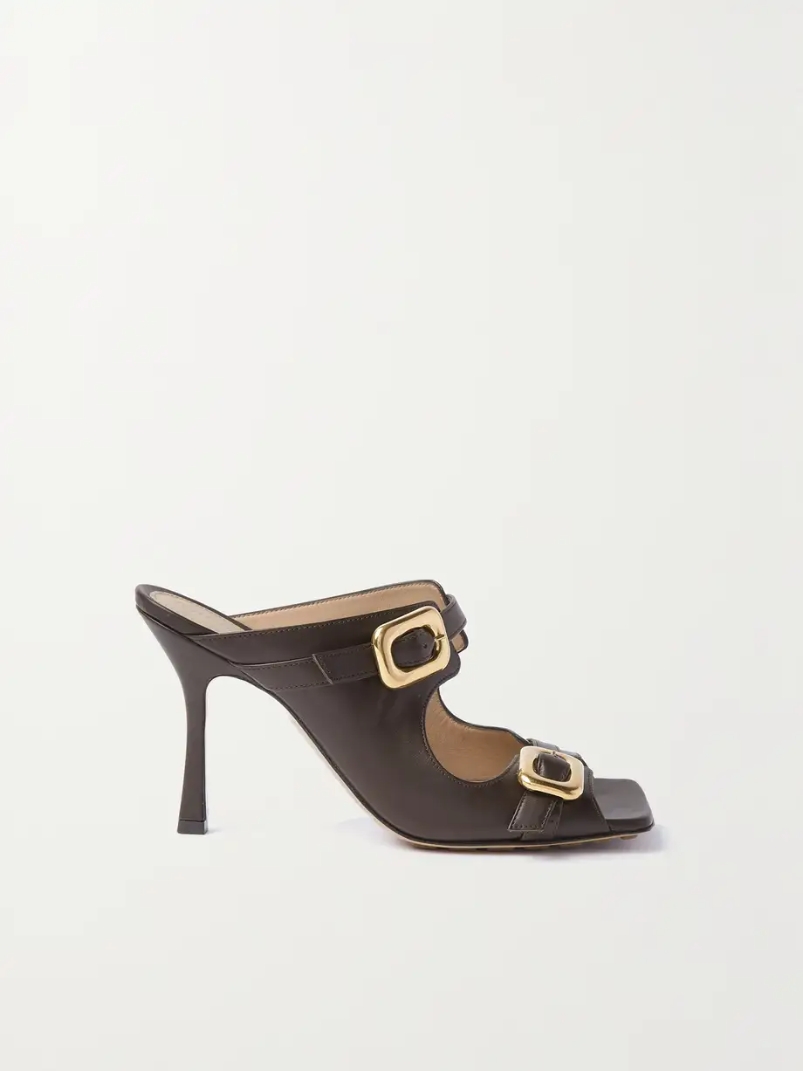 Stretch Buckle leather sandals Stretch Buckle leather sandals
