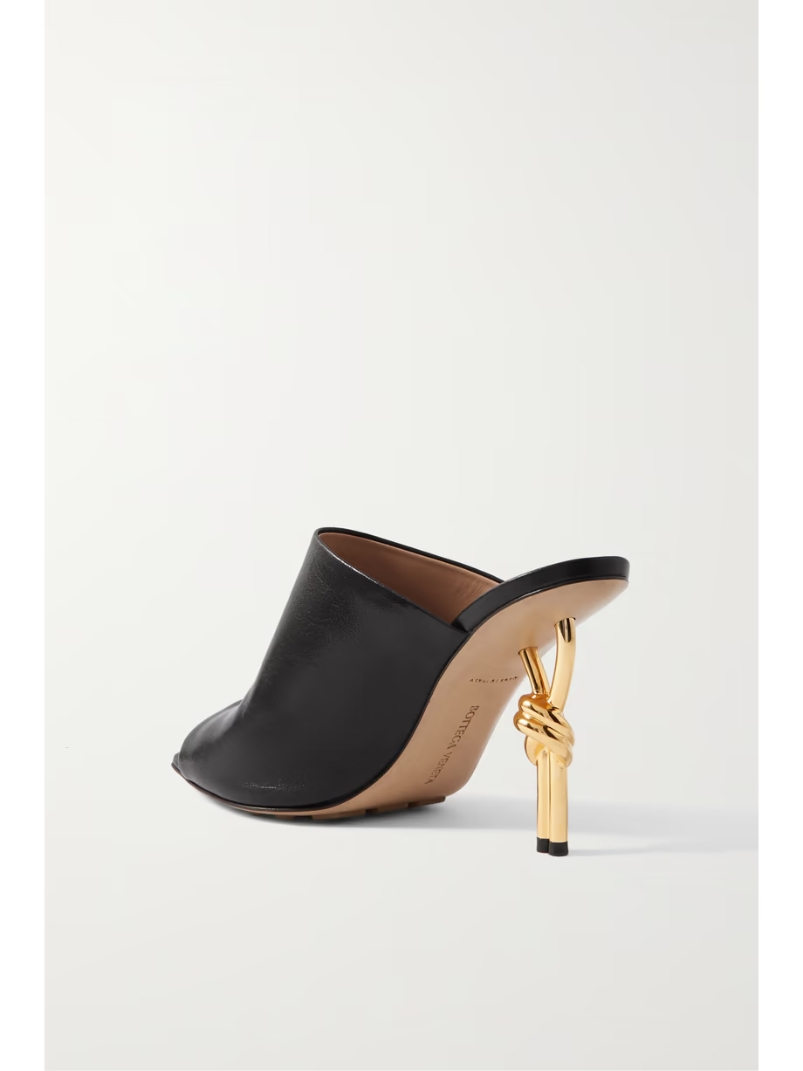 Leather mules Leather mules