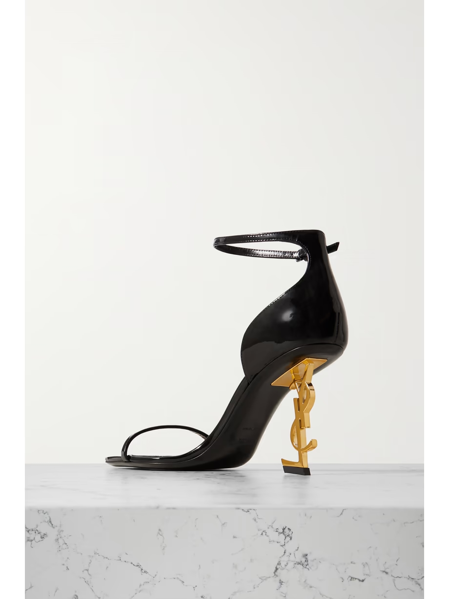 Opyum embellished patent-leather sandals Opyum embellished patent-leather sandals