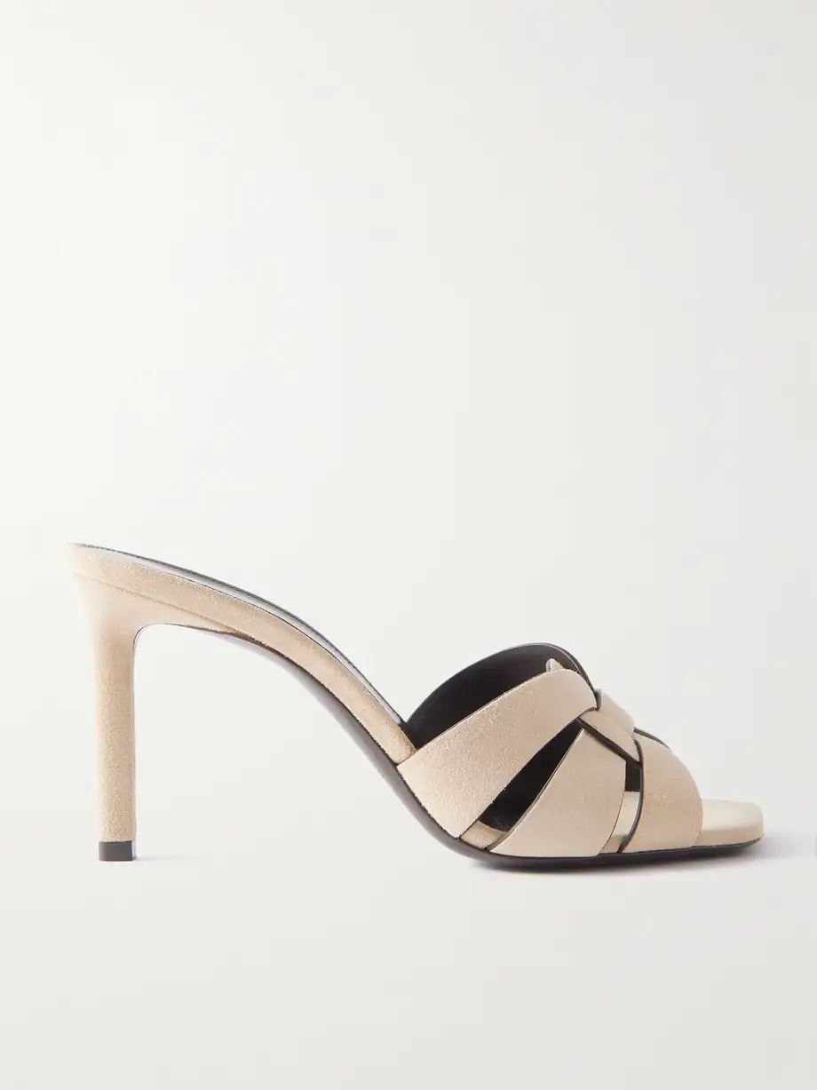 Tribute woven suede mules Tribute woven suede mules