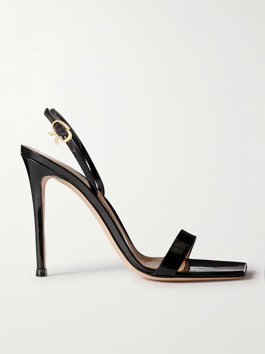 Ribbon 105 patent-leather slingback sandals Ribbon 105 patent-leather slingback sandals
