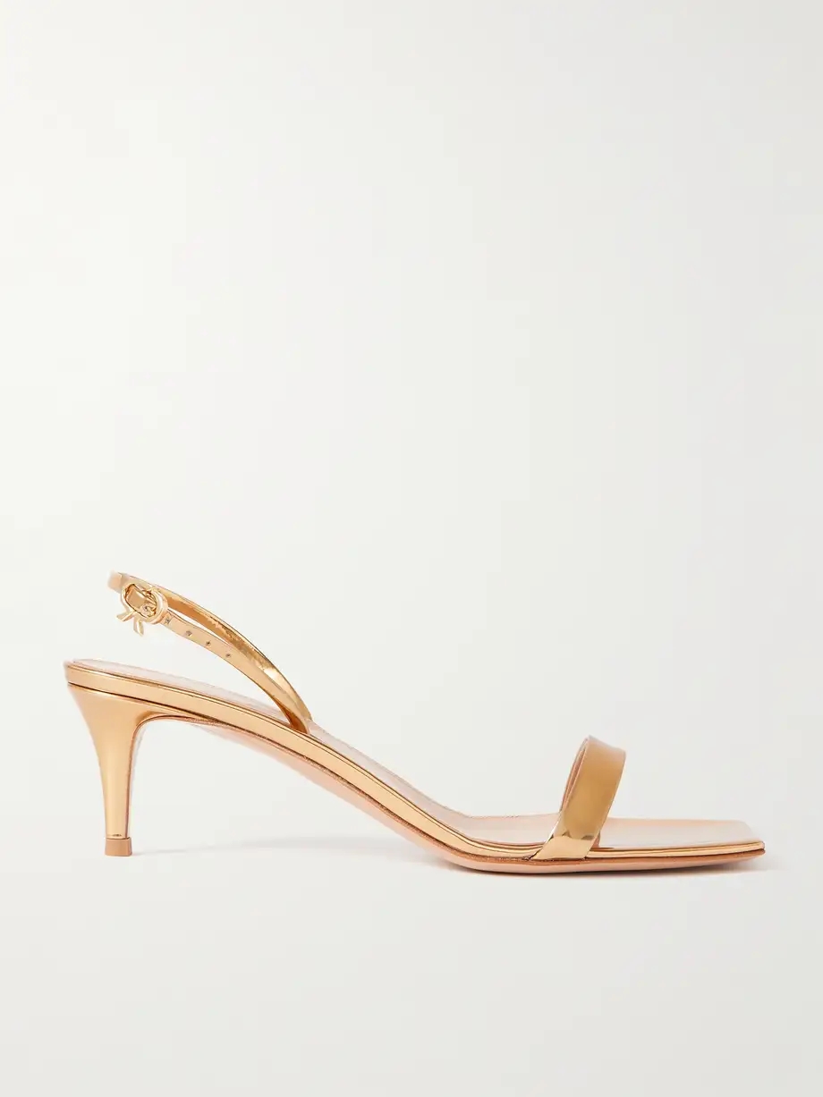 Ribbon 55 patent-leather slingback sandals Ribbon 55 patent-leather slingback sandals