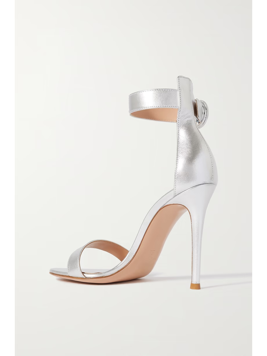 Portofino 105 metallic leather sandals Portofino 105 metallic leather sandals