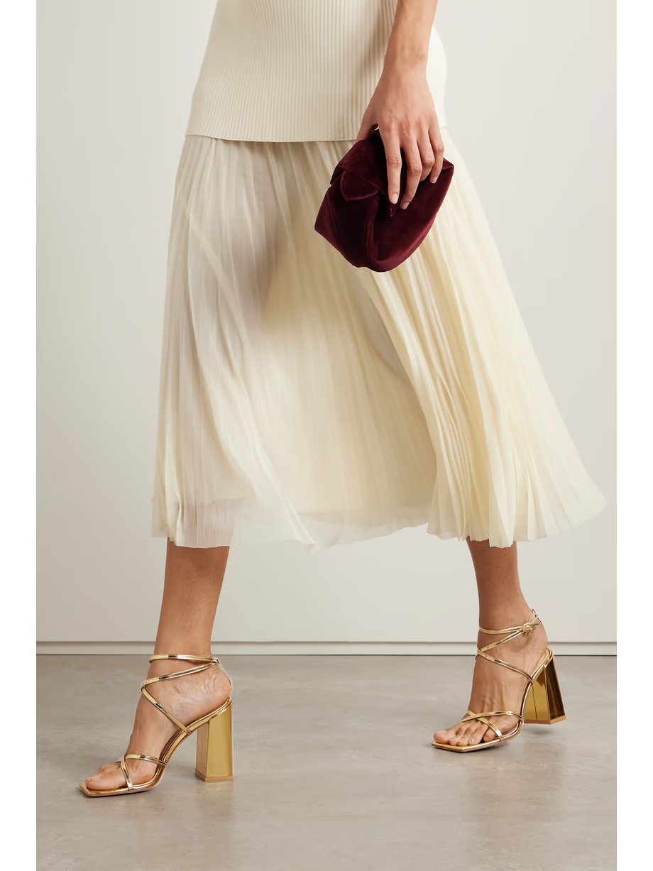 Metal 95 metallic patent-leather sandals Metal 95 metallic patent-leather sandals