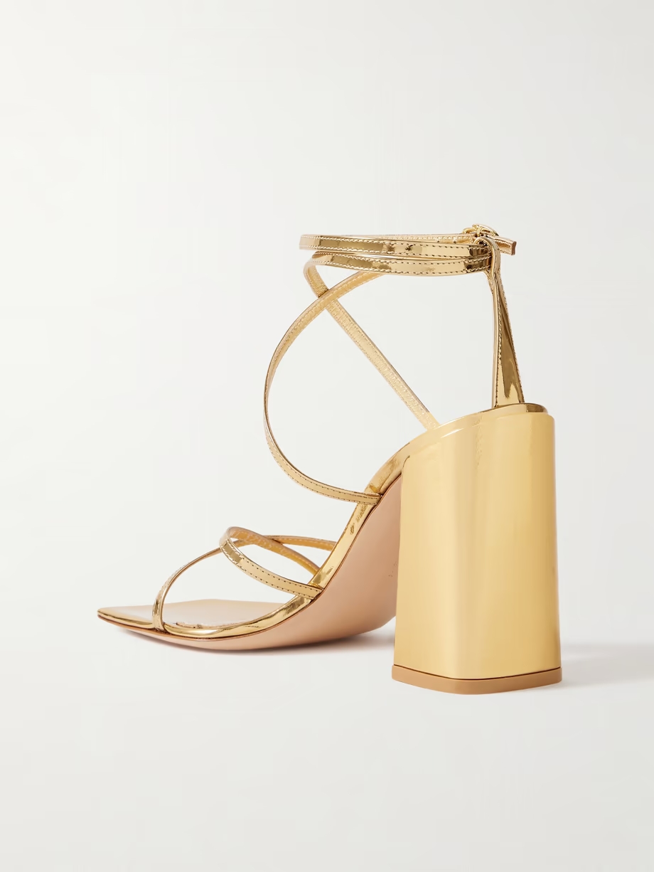 Metal 95 metallic patent-leather sandals Metal 95 metallic patent-leather sandals