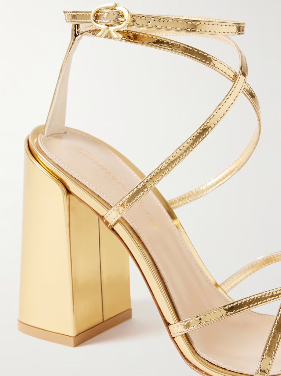 Metal 95 metallic patent-leather sandals Metal 95 metallic patent-leather sandals