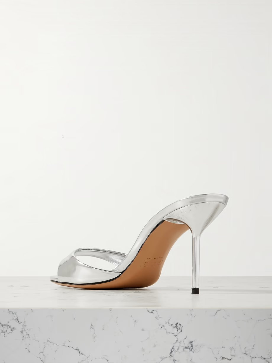 Lidia mirrored-leather sandals Lidia mirrored-leather sandals