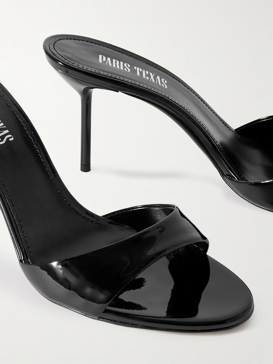 Lidia patent-leather mules Lidia patent-leather mules