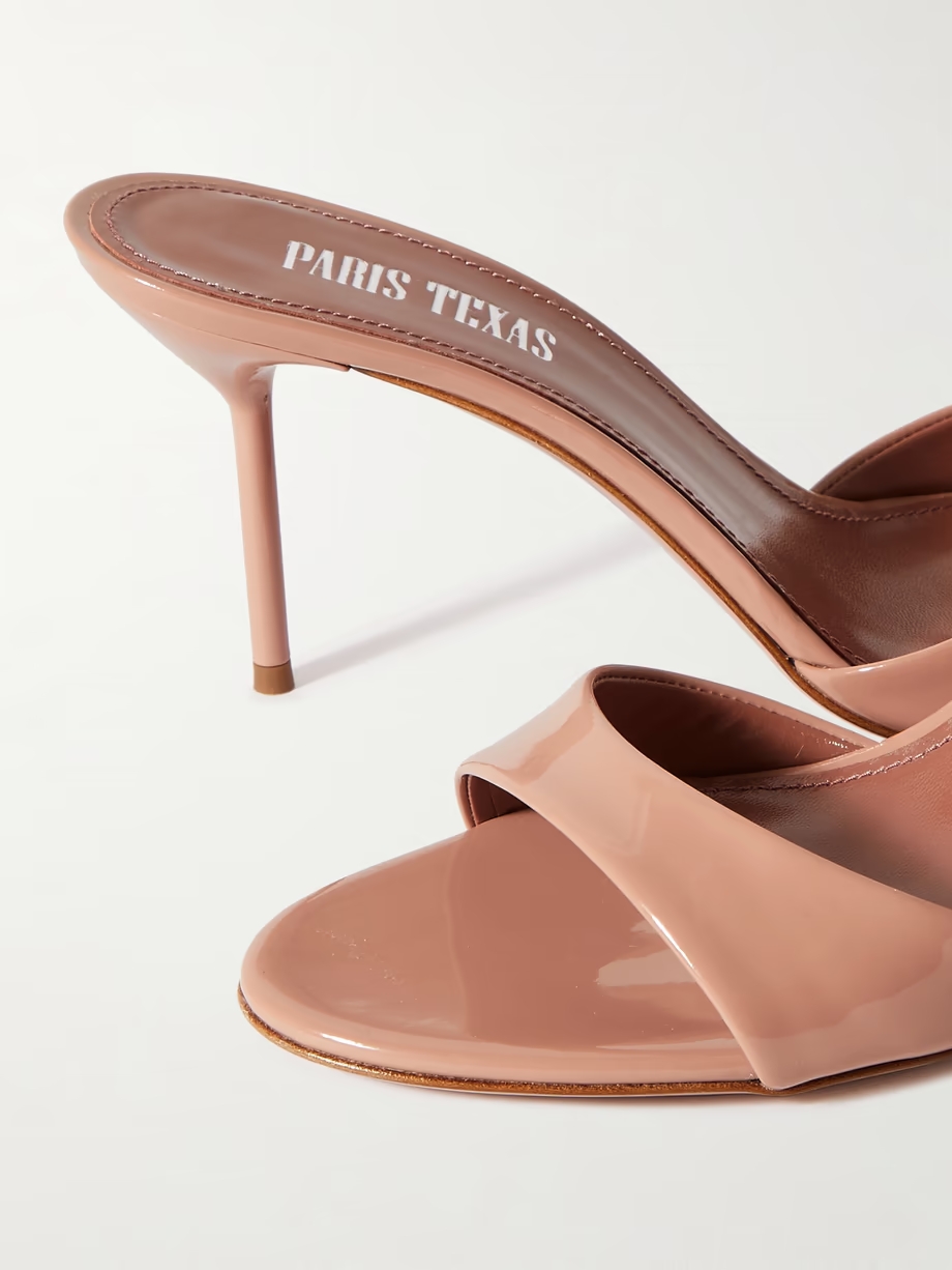Lidia patent-leather mules Lidia patent-leather mules