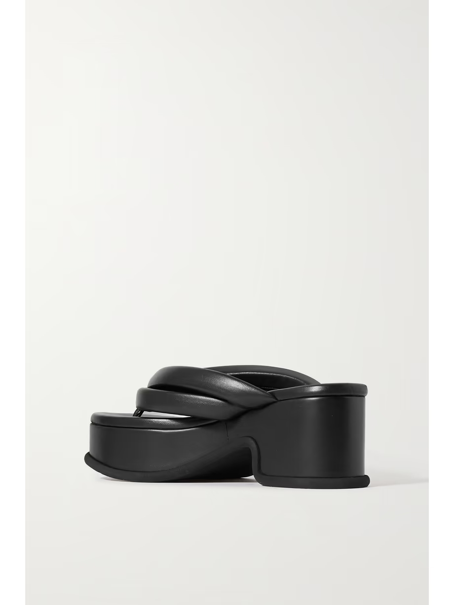 Leather platform sandals Leather platform sandals
