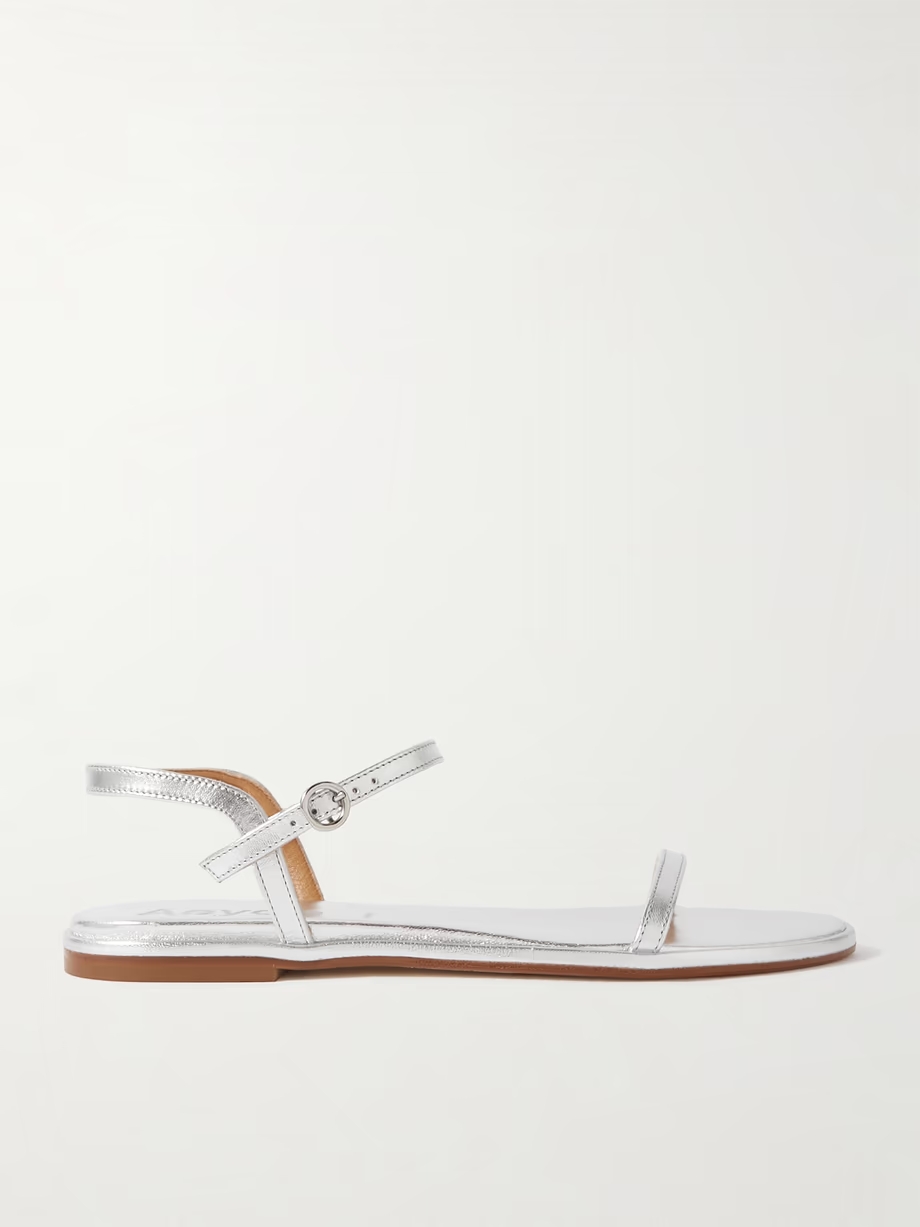 Nettie metallic leather sandals Nettie metallic leather sandals