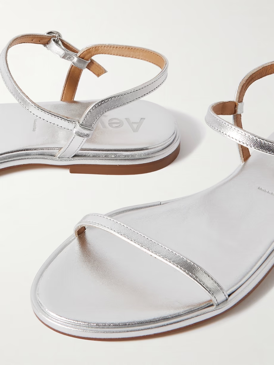 Nettie metallic leather sandals Nettie metallic leather sandals