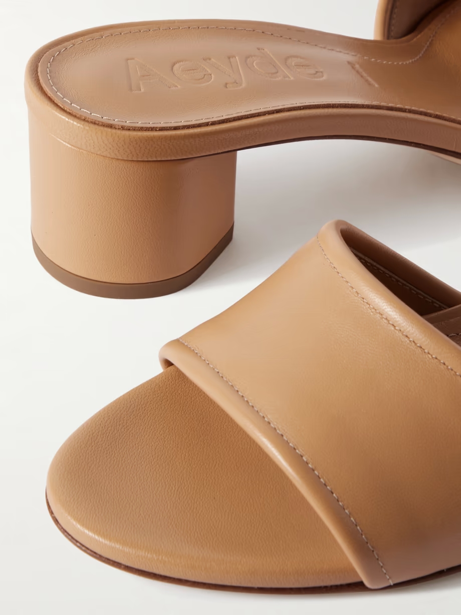 Jovia leather mules Jovia leather mules