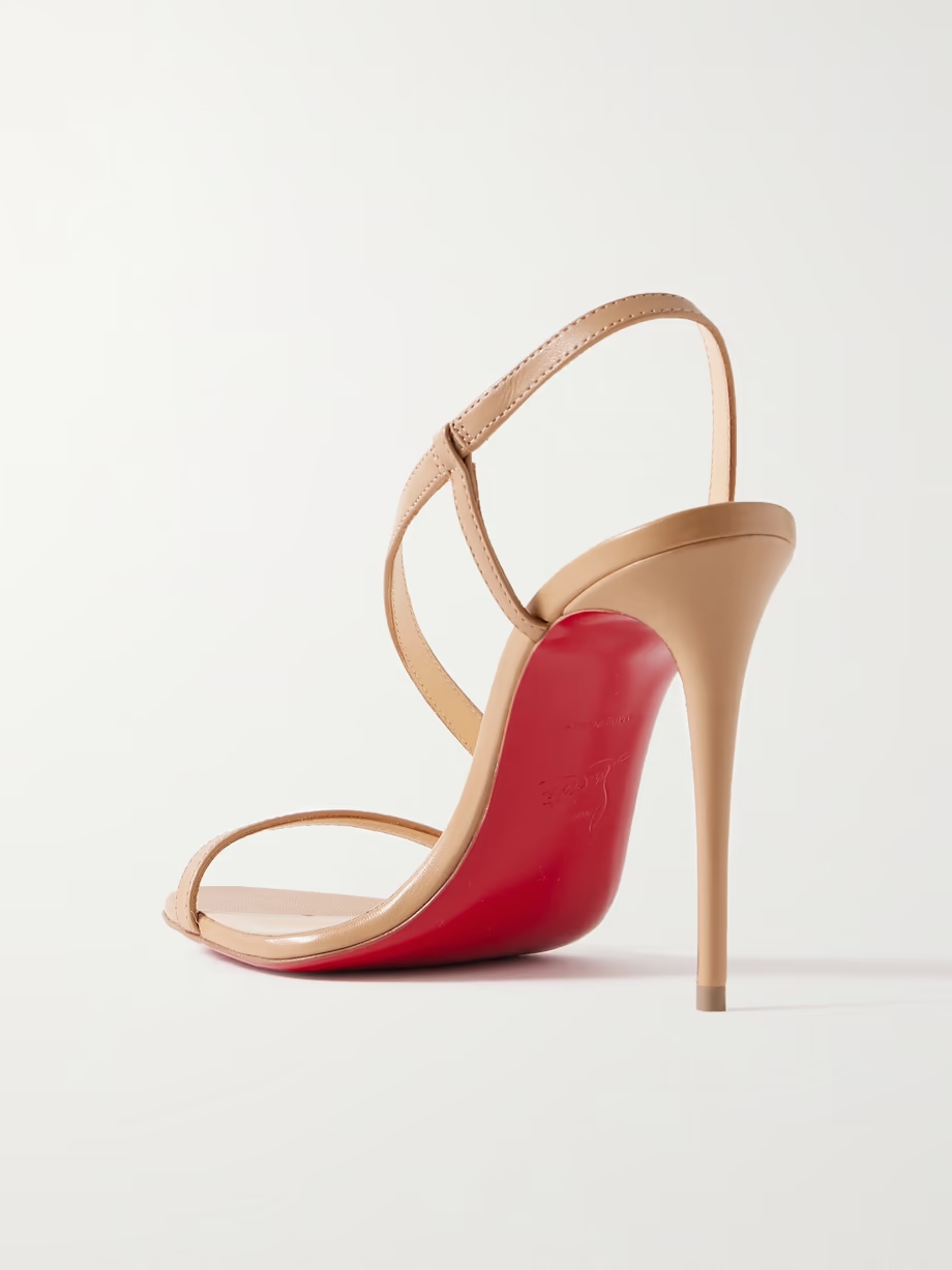 Rosalie 100 PVC-trimmed leather sandals Rosalie 100 PVC-trimmed leather sandals