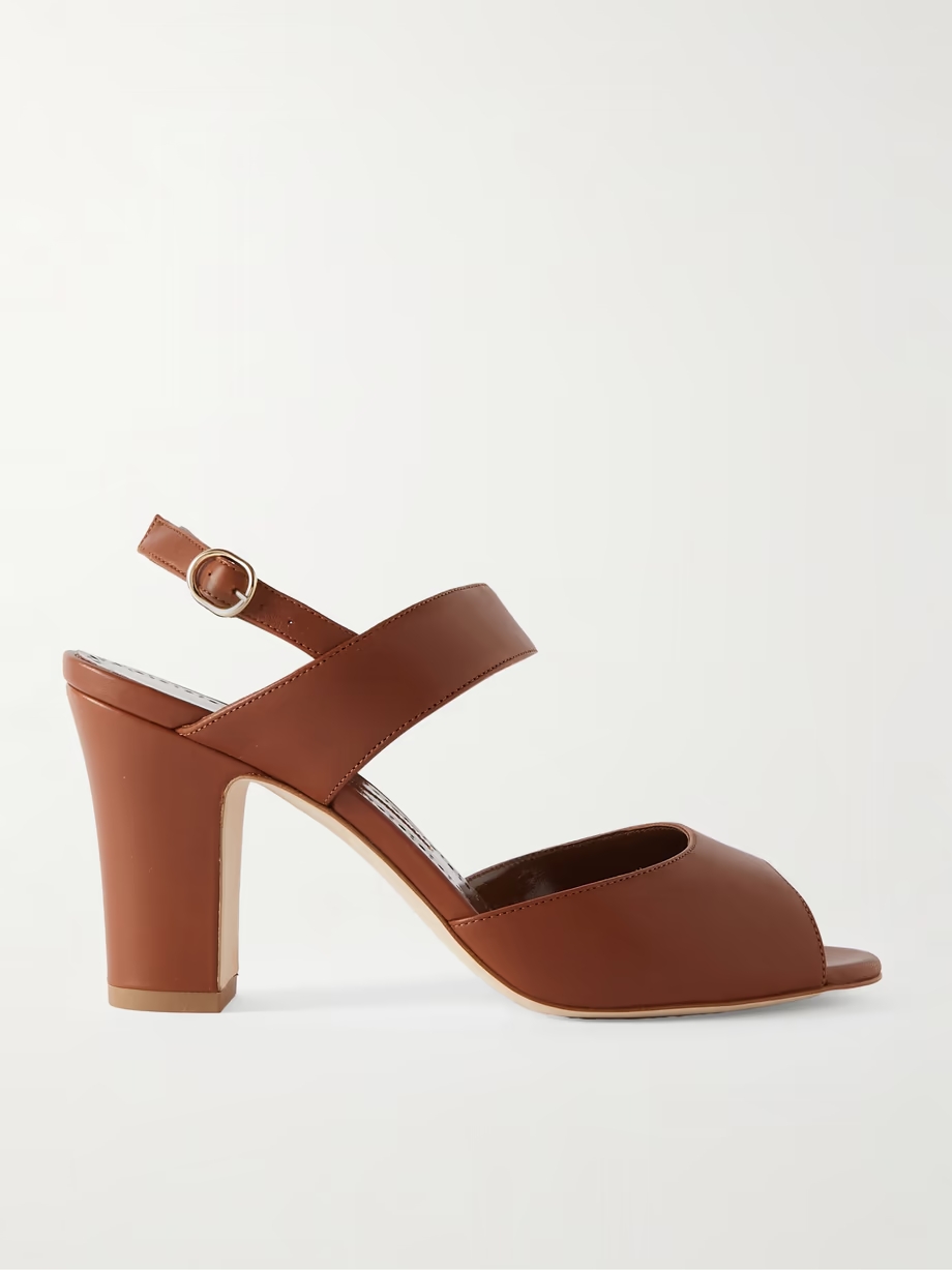 Khiko 90 leather slingback sandals Khiko 90 leather slingback sandals