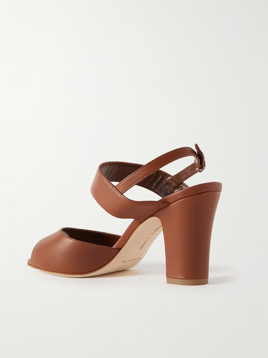 Khiko 90 leather slingback sandals Khiko 90 leather slingback sandals