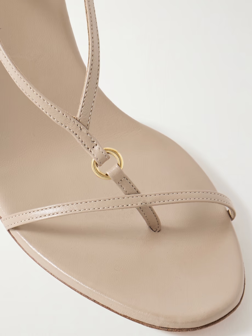Marion embellished leather wedge sandals Marion embellished leather wedge sandals