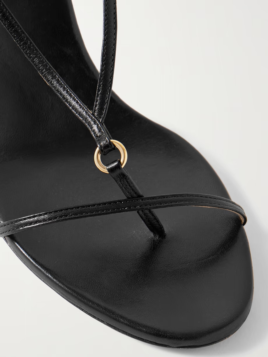 Marion embellished leather wedge sandals Marion embellished leather wedge sandals