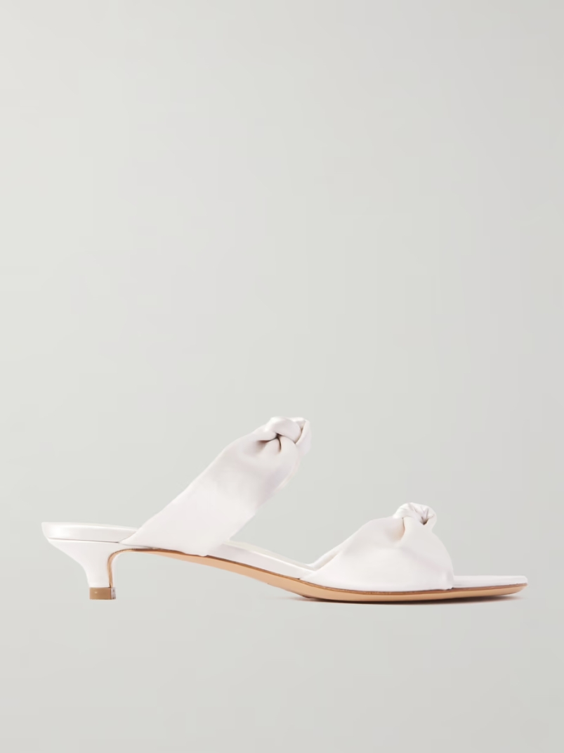 Knot satin sandals Knot satin sandals