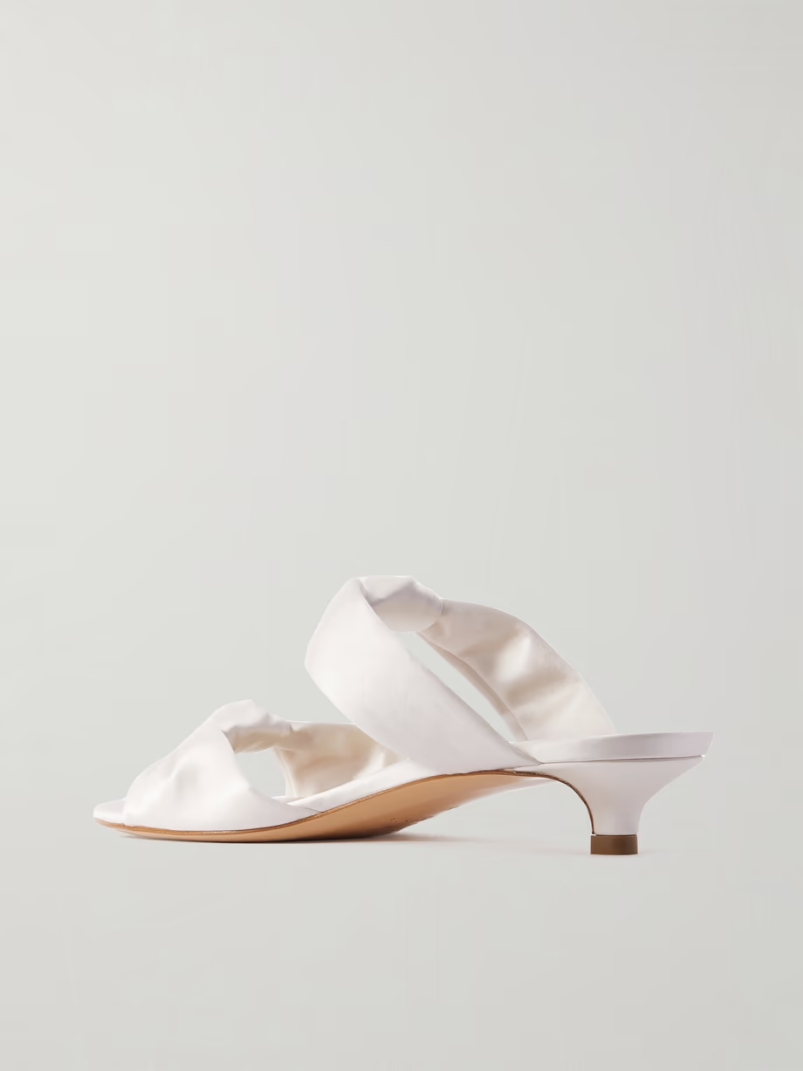 Knot satin sandals Knot satin sandals