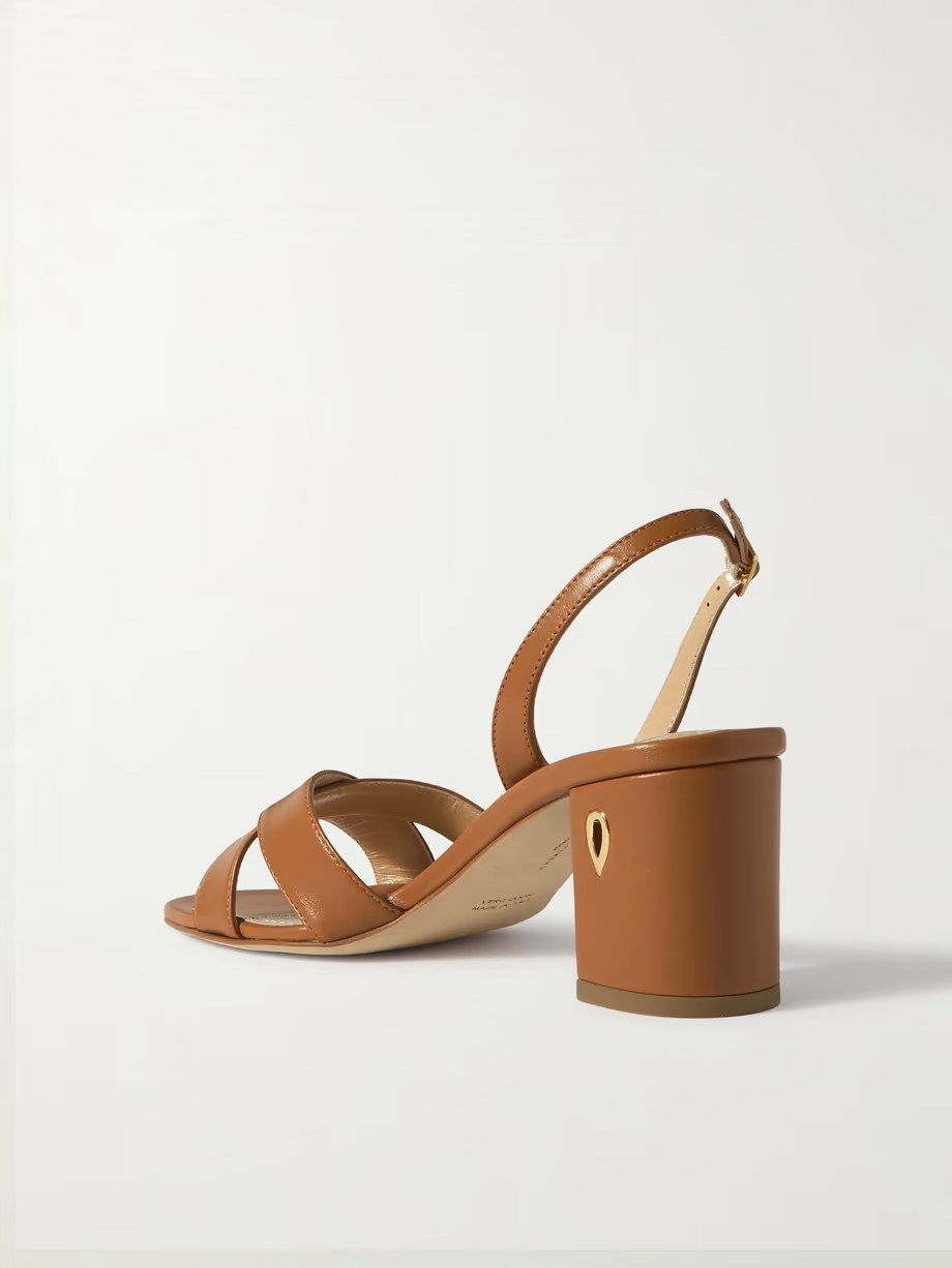 Leonardo 65 leather slingback sandals Leonardo 65 leather slingback sandals