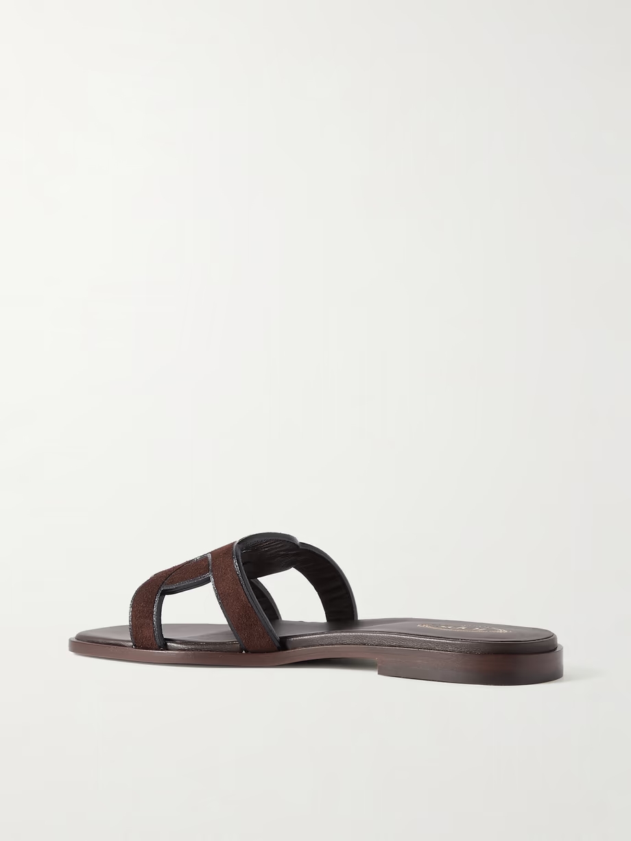 Suede slides Suede slides