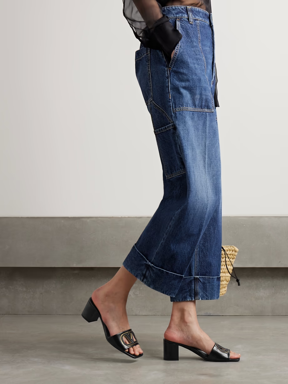 VLOGO 60 cutout leather mules VLOGO 60 cutout leather mules