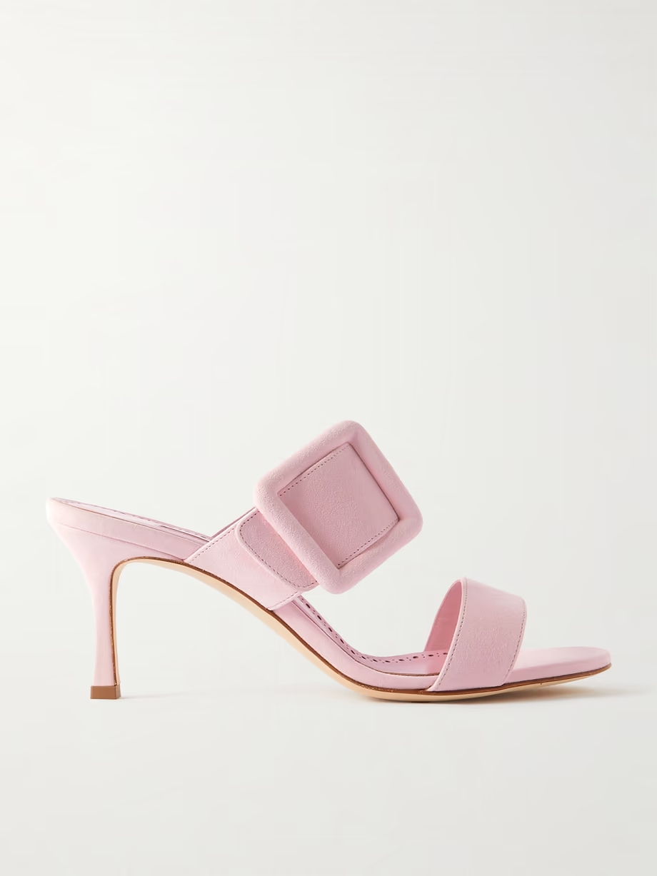 Gable 70 buckled suede mules Gable 70 buckled suede mules