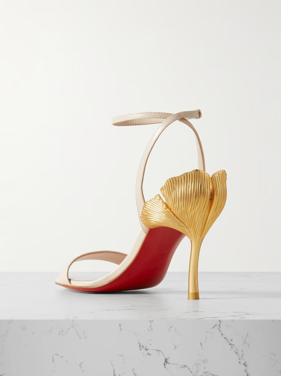 Ginko Girl 85 leather and gold-tone pumps Ginko Girl 85 leather and gold-tone pumps