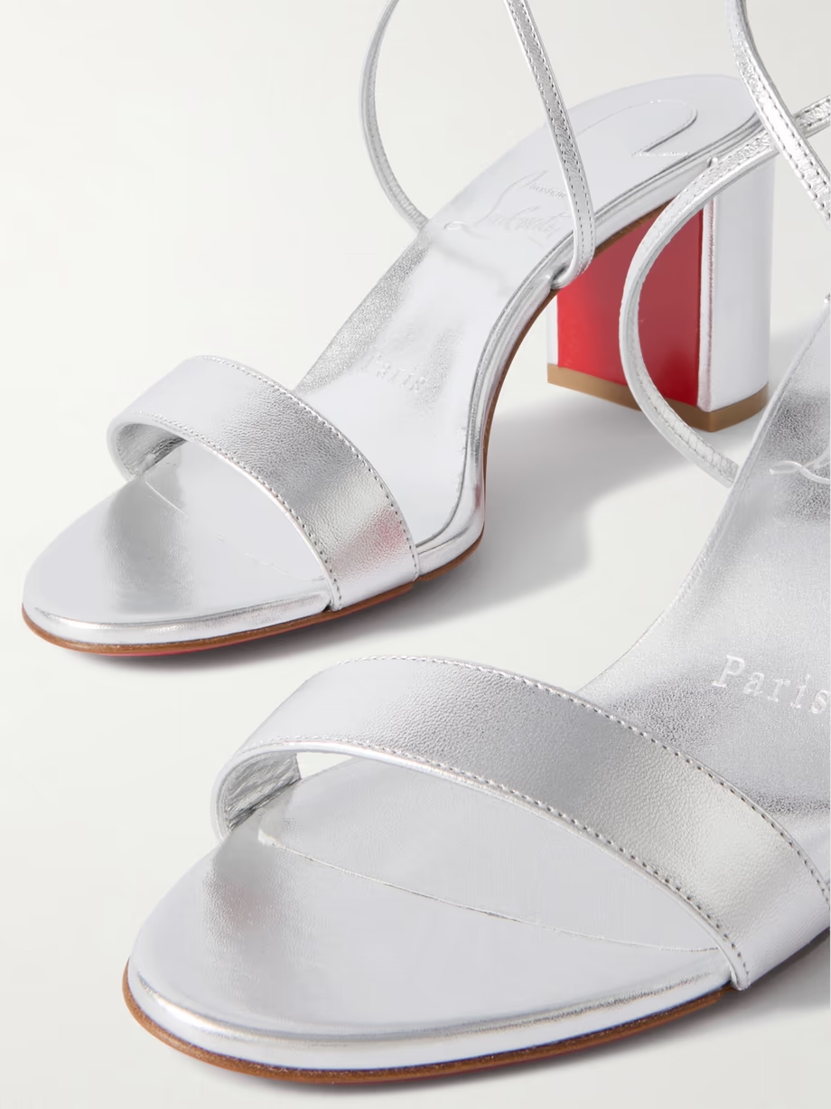 Choca Girl 70 metallic leather sandals Choca Girl 70 metallic leather sandals