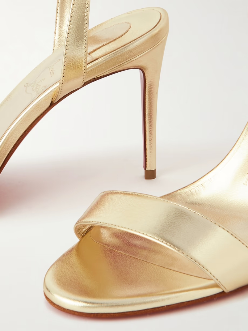 Loubigirl 85 metallic leather sandals Loubigirl 85 metallic leather sandals