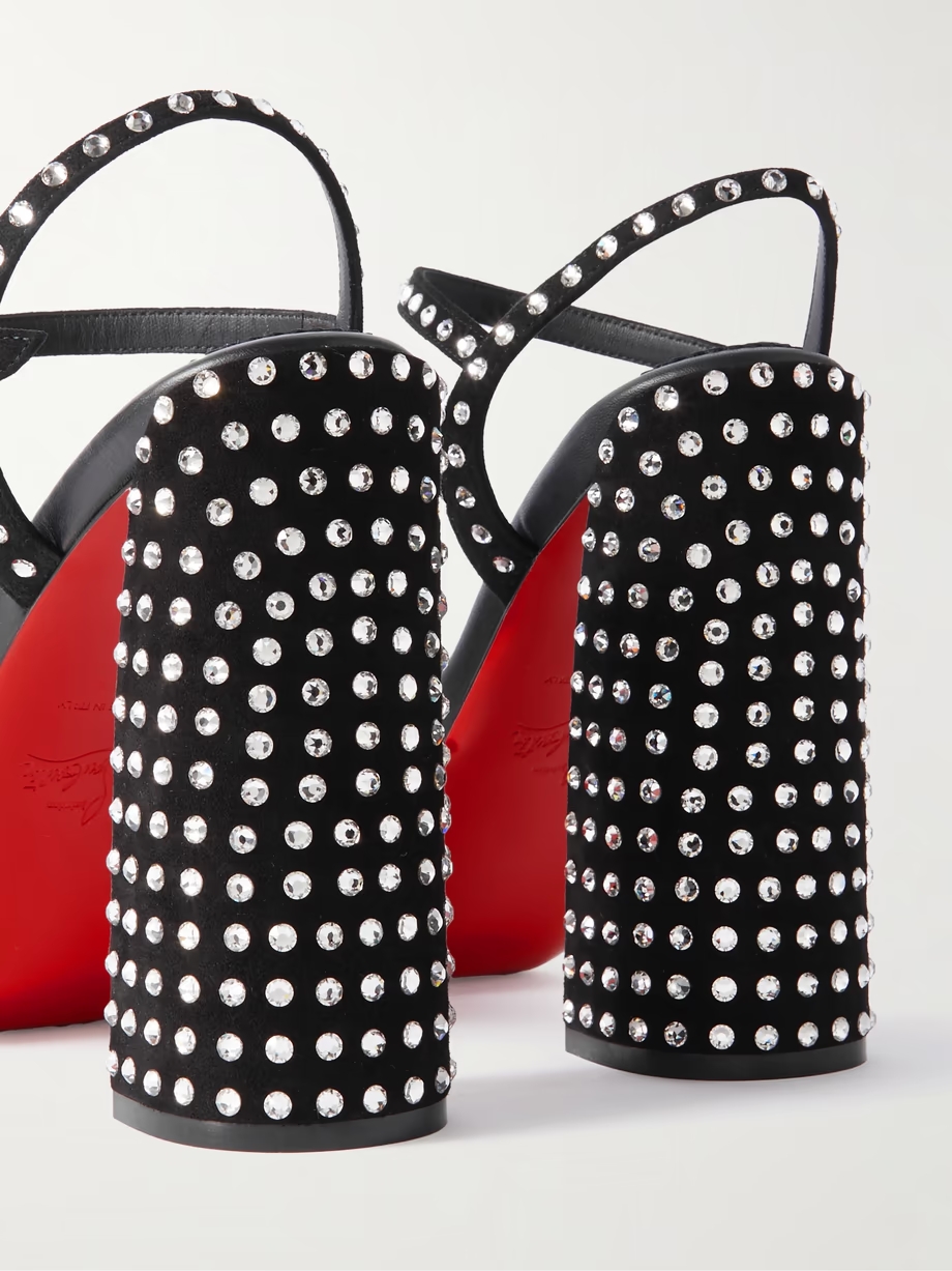 Movida Jane 130 crystal-embellished suede platform sandals Movida Jane 130 crystal-embellished suede platform sandals