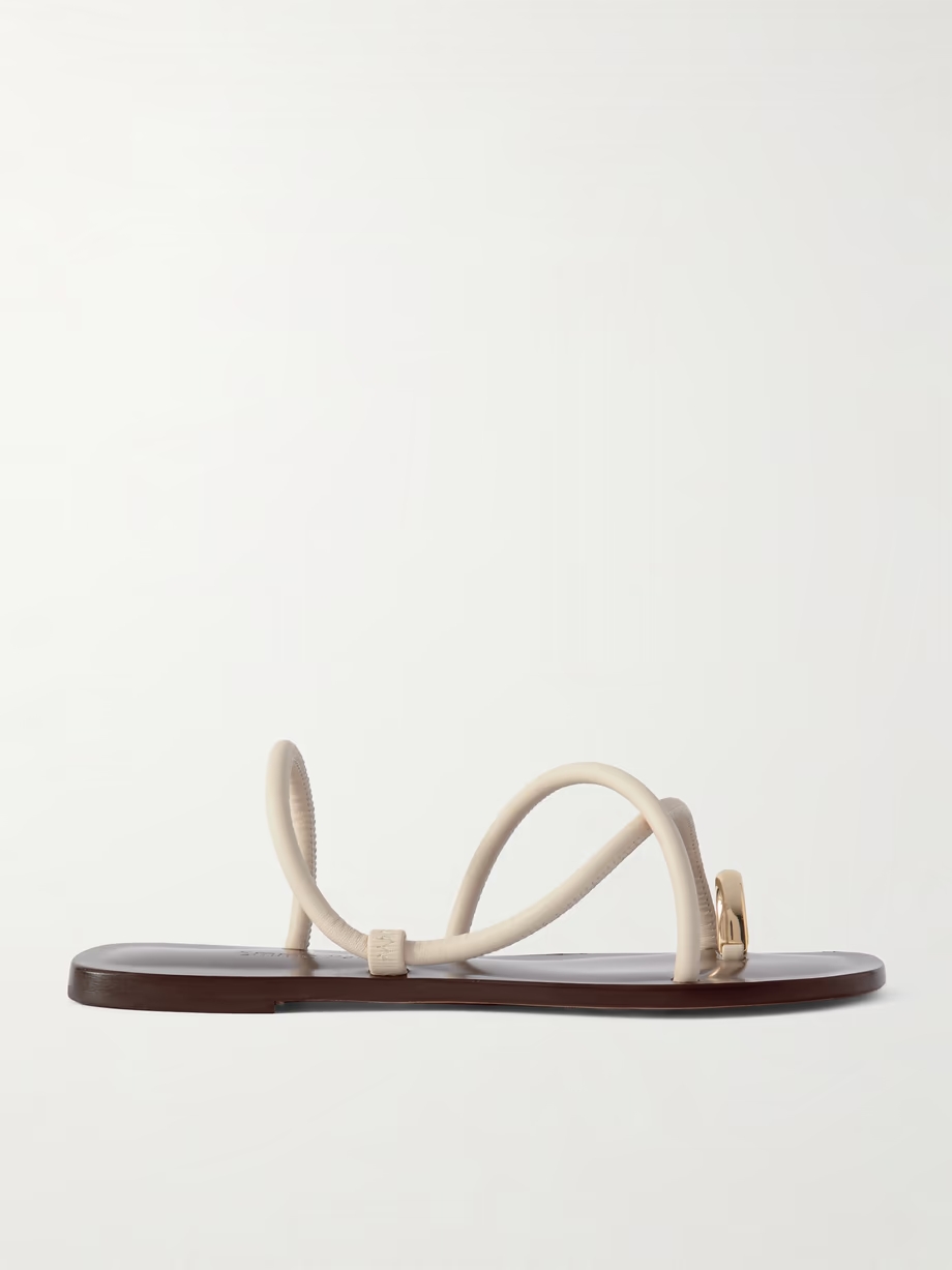 Laurie embellished leather sandals Laurie embellished leather sandals