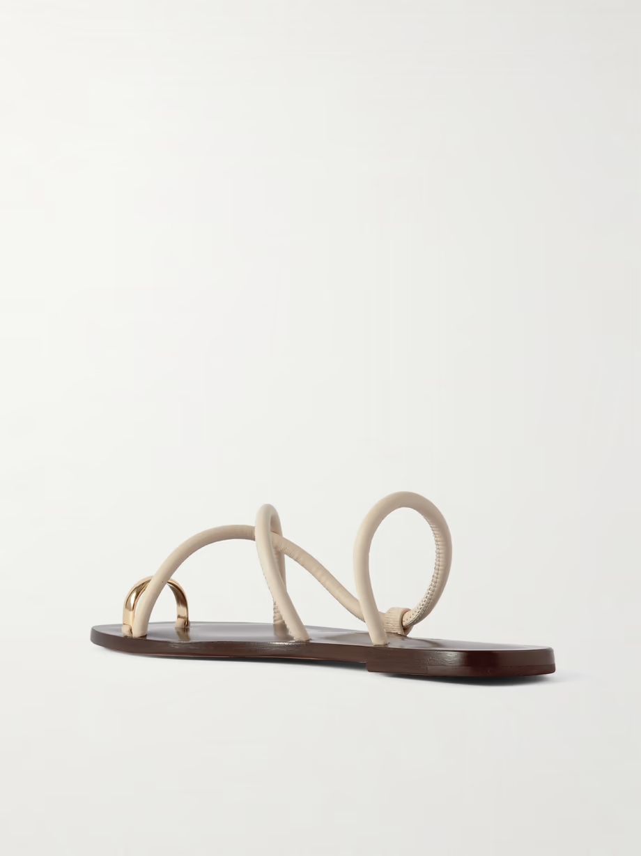 Laurie embellished leather sandals Laurie embellished leather sandals