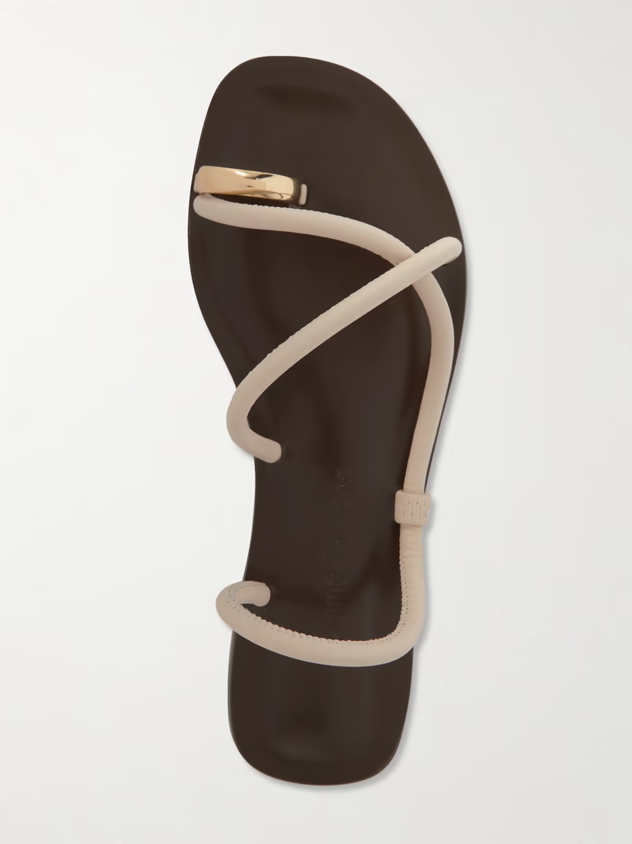 Laurie embellished leather sandals Laurie embellished leather sandals