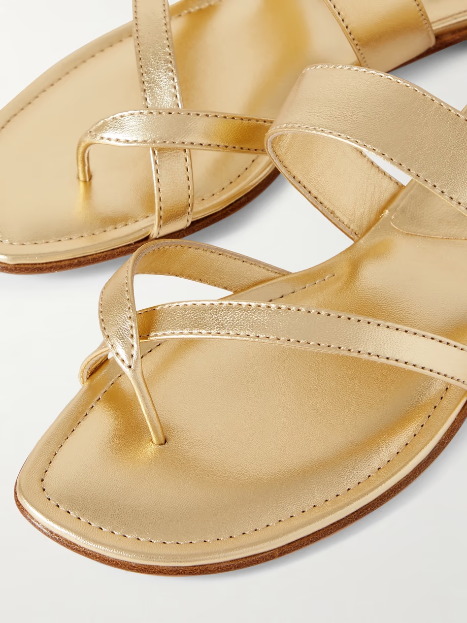 Susa metallic leather sandals Susa metallic leather sandals