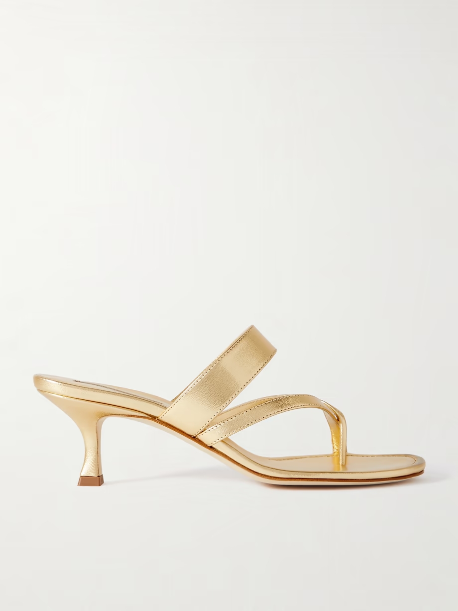 Susa 50 metallic leather sandals Susa 50 metallic leather sandals