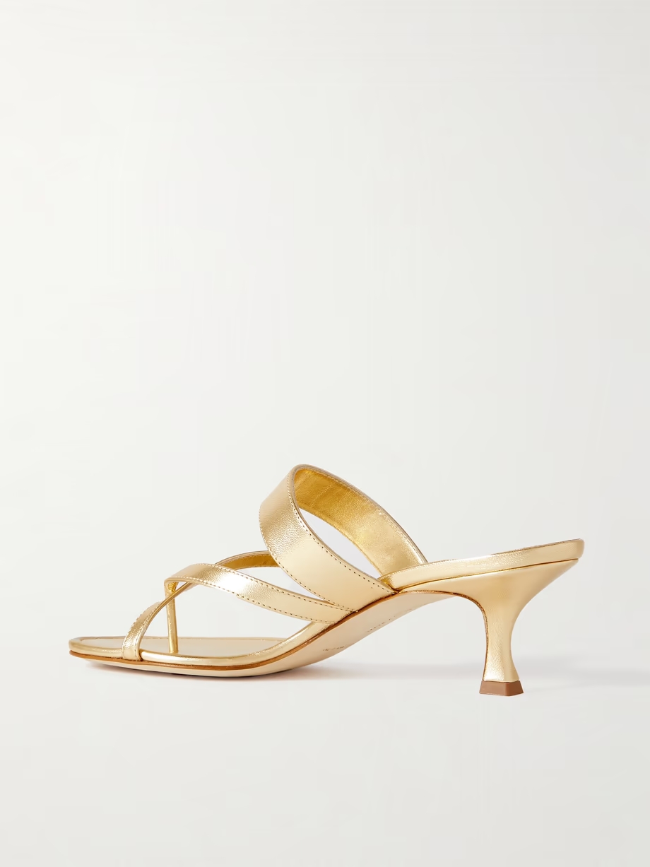 Susa 50 metallic leather sandals Susa 50 metallic leather sandals