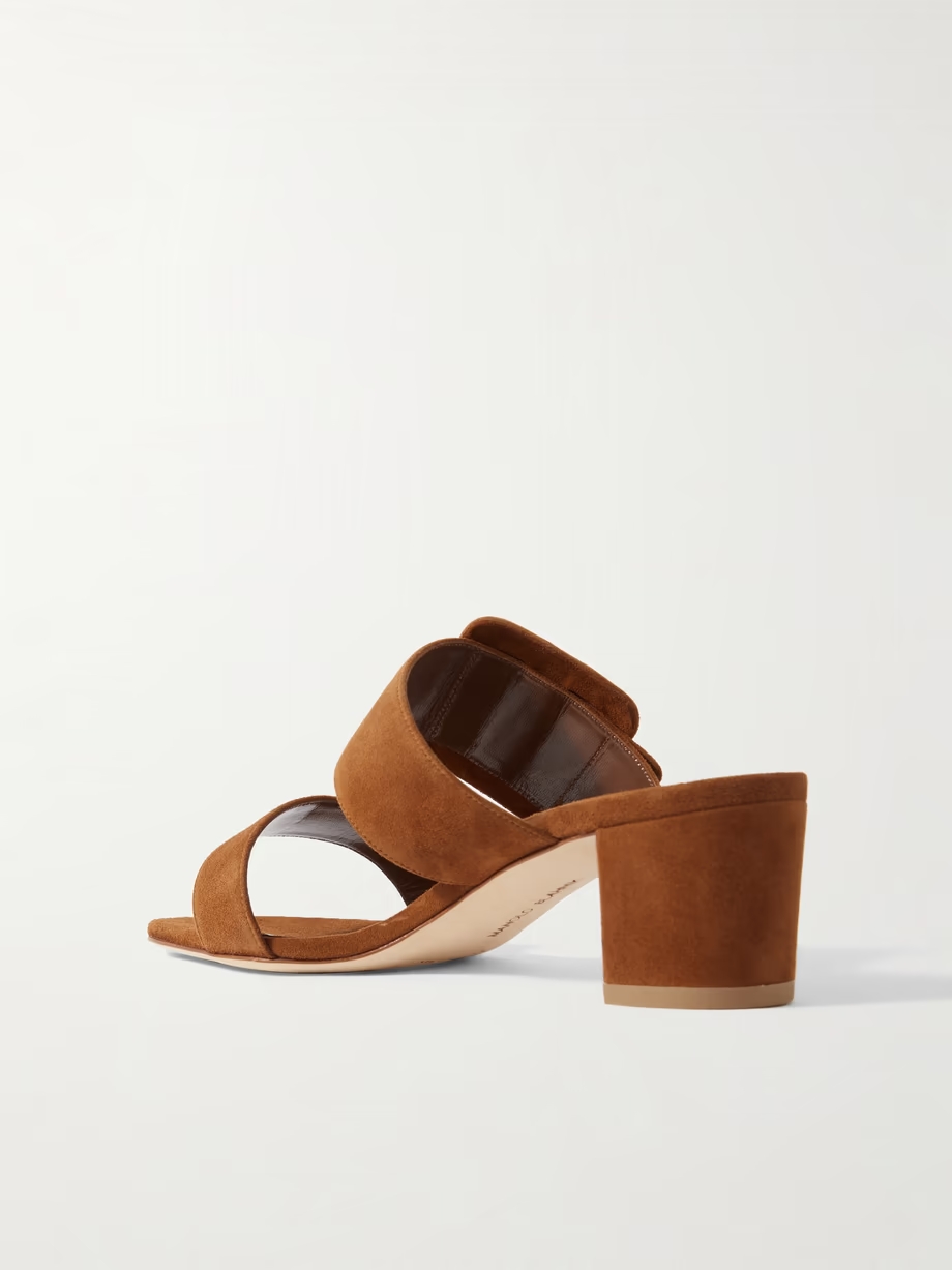 Titubanew 50 buckled suede sandals Titubanew 50 buckled suede sandals