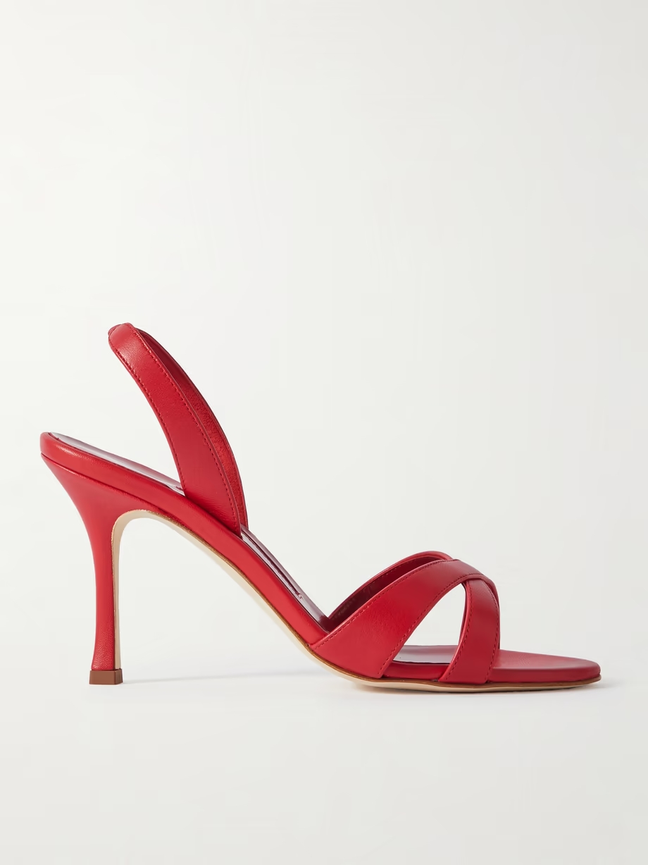 Callasli 90 leather slingback sandals Callasli 90 leather slingback sandals