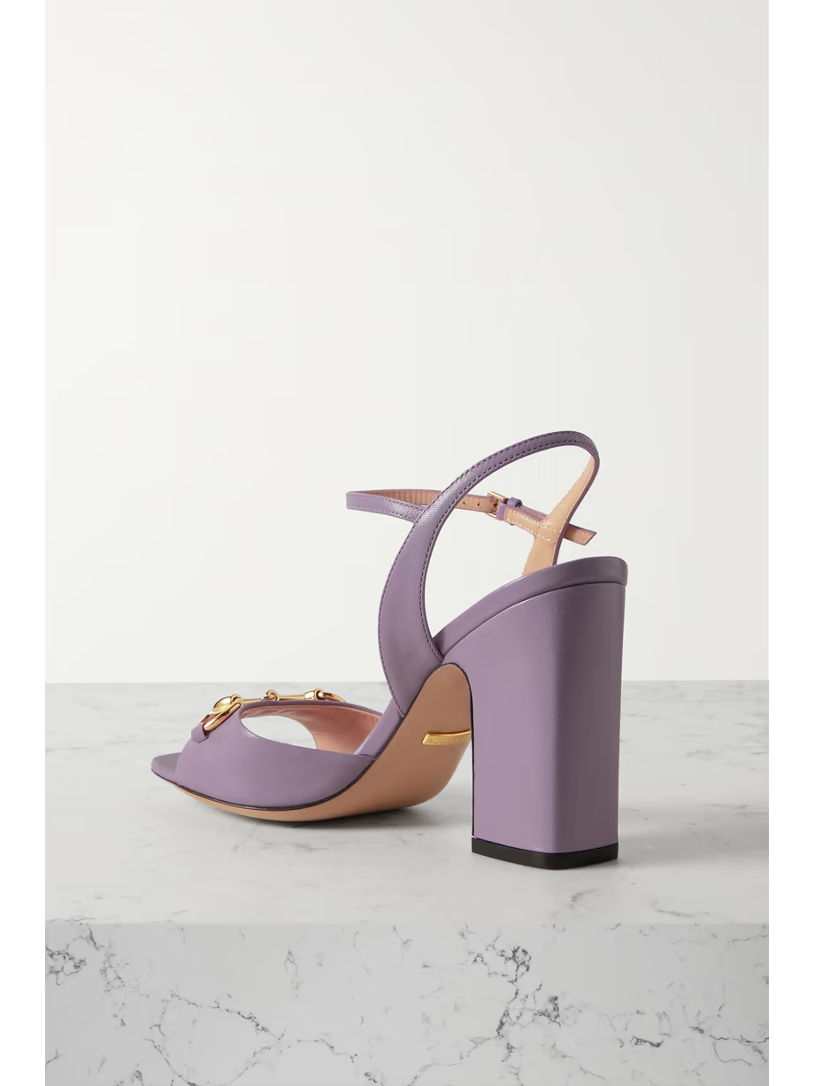 Lady horsebit-detailed leather sandals Lady horsebit-detailed leather sandals