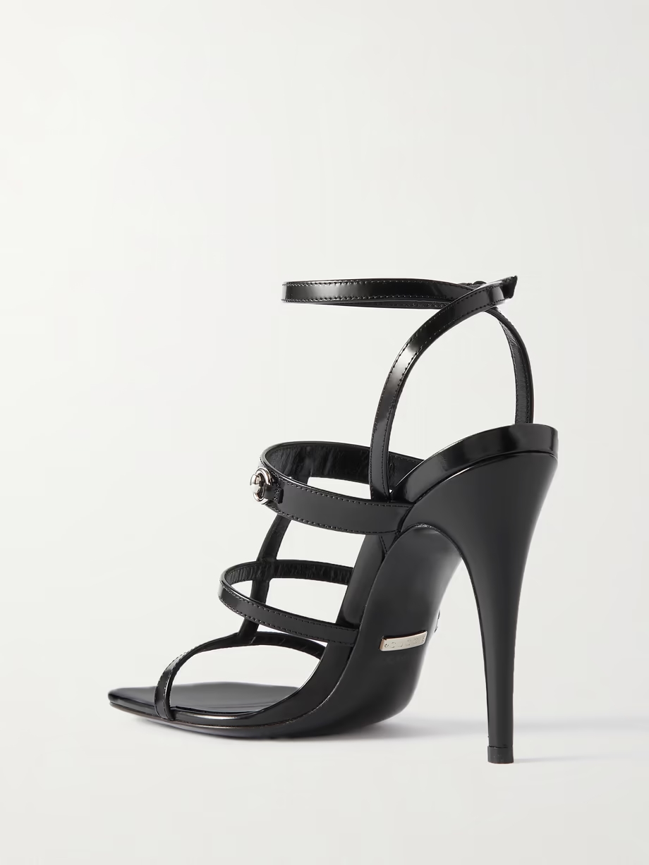 Divine horsebit-embellished leather sandals Divine horsebit-embellished leather sandals