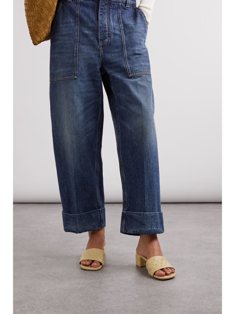 Quilted leather mules Quilted leather mules