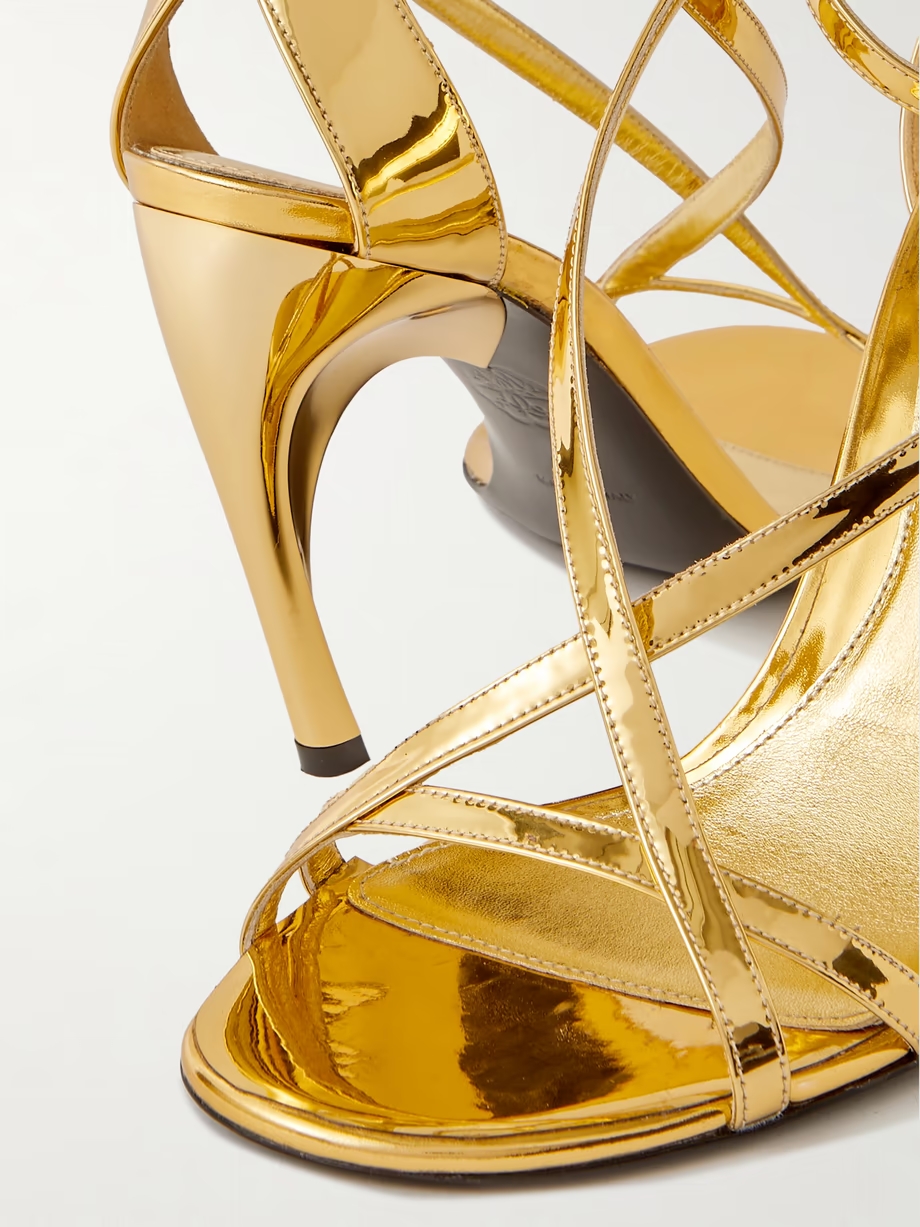 Armadillo metallic leather sandals Armadillo metallic leather sandals