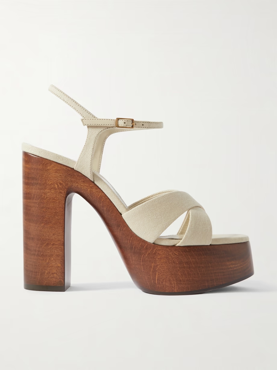 Bianca canvas platform sandals Bianca canvas platform sandals