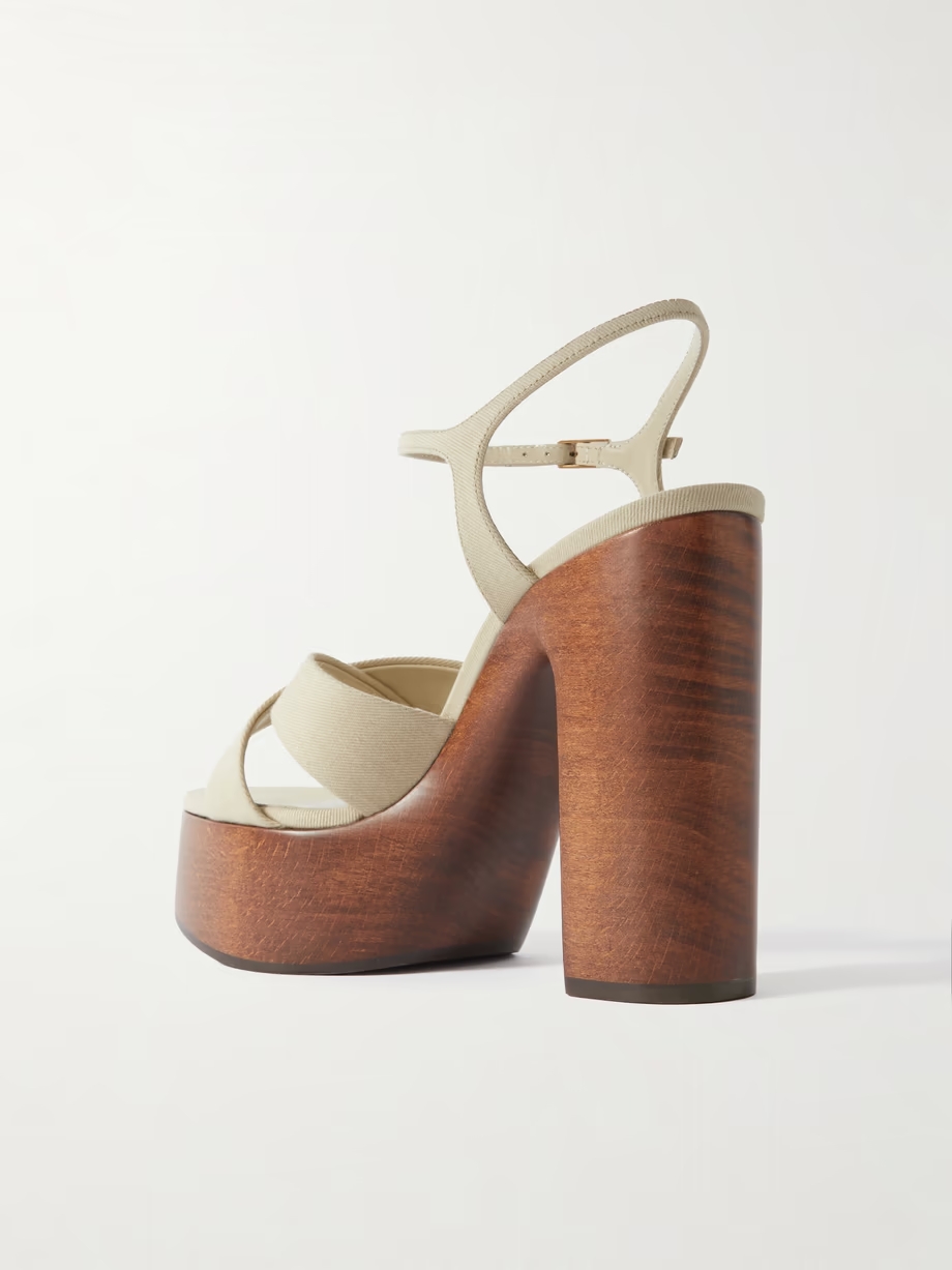 Bianca canvas platform sandals Bianca canvas platform sandals