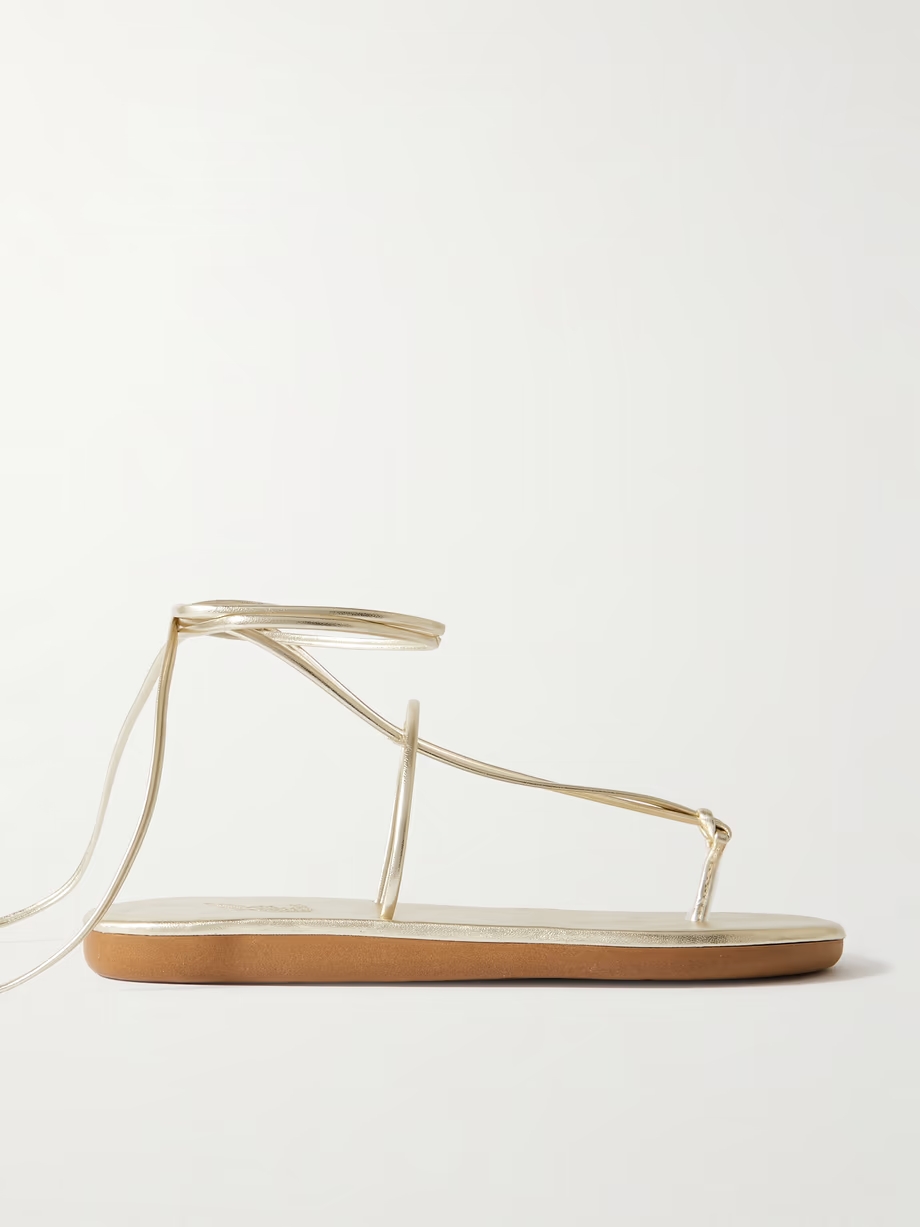 Chordi braided metallic leather sandals Chordi braided metallic leather sandals