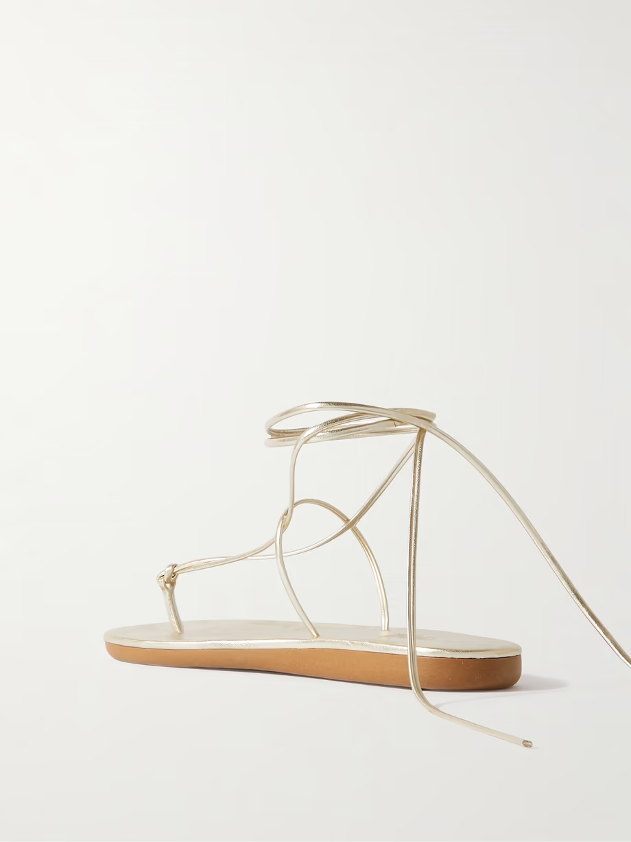 Chordi braided metallic leather sandals Chordi braided metallic leather sandals