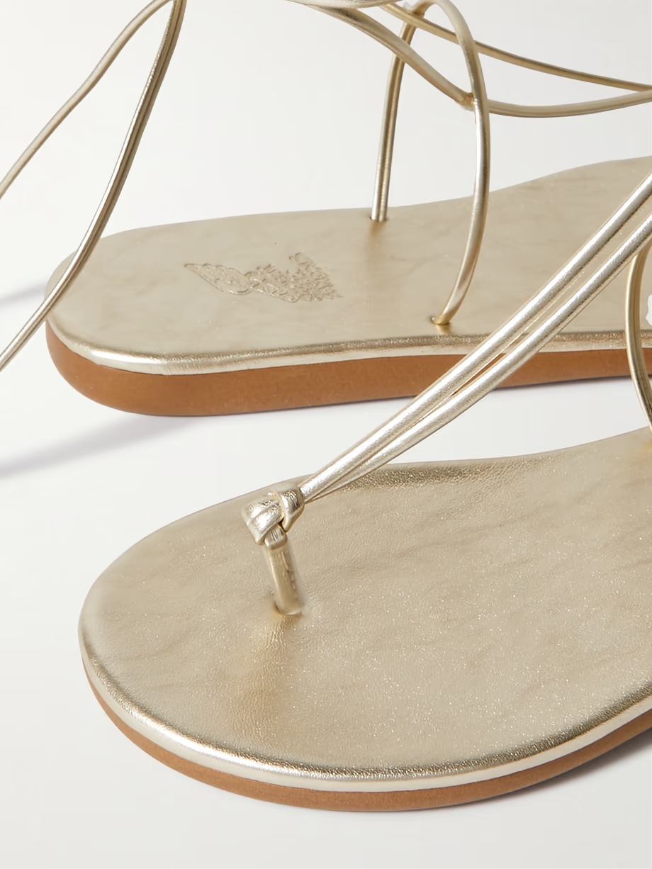 Chordi braided metallic leather sandals Chordi braided metallic leather sandals